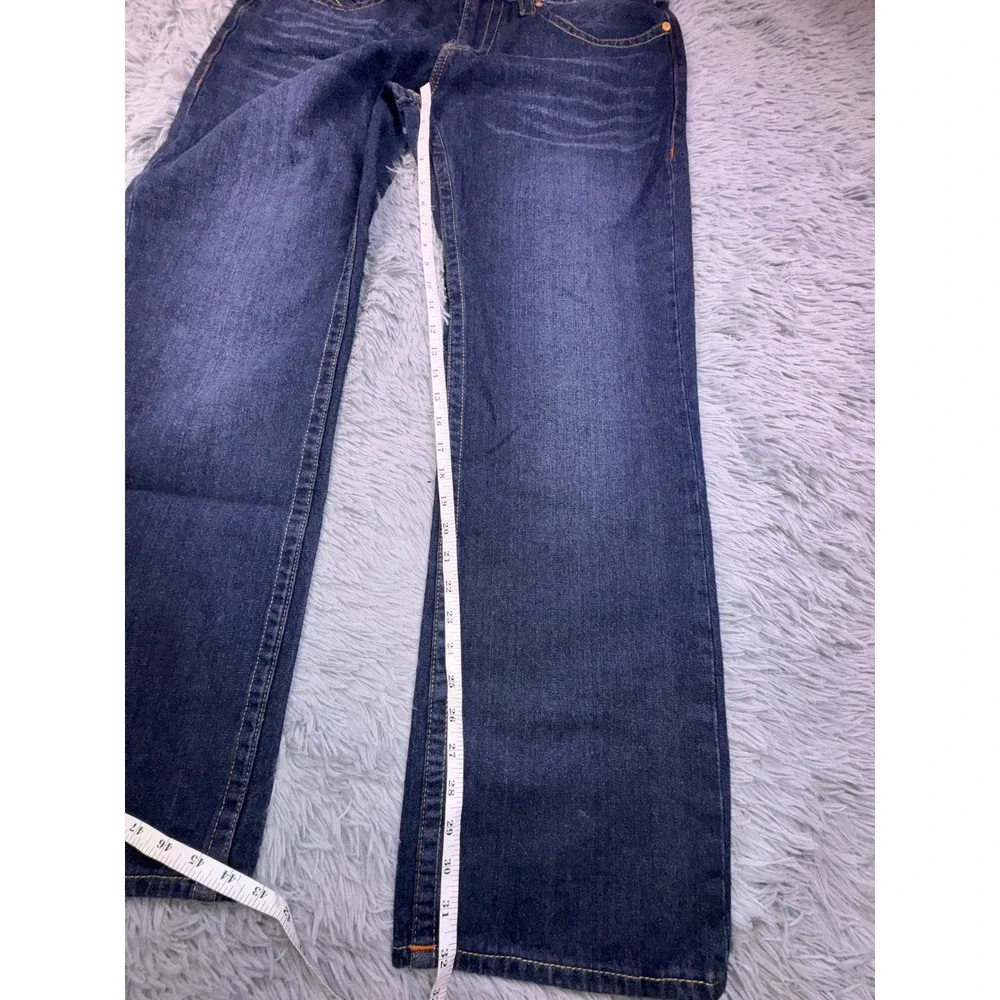True Religion Jeans‎ Mens 38 Ricky Straight Relaxed Loose Baggy Dark Horseshoe